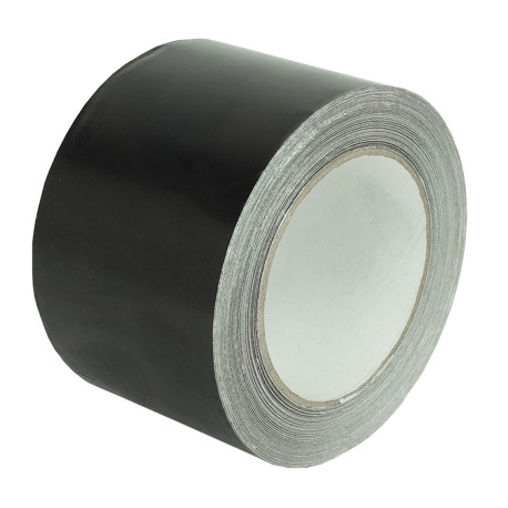 Bandă adezivă din aluminiu Dalap TAD până la 120 °C, 50 m, negru