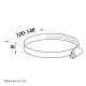Colier cu șurub de străngere metalic Ø 125 mm