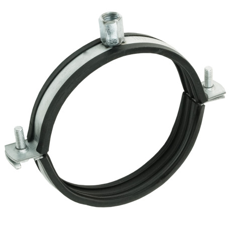 Colier cu protecție cauciuc pentru conductă Ø 100 mm