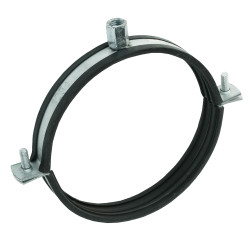Colier cu protecție cauciuc pentru conductă Ø 150 mm