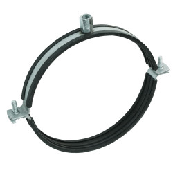 Colier cu protecție cauciuc pentru conductă Ø 200 mm