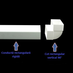 Cot 90° vertical rectangular plastic 220x90 mm