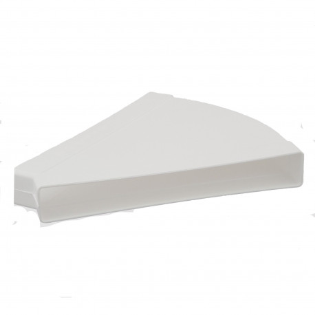 Cot 45° orizontal rectangular plastic 234x29 mm