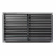 Grilă de ventilație din aluminiu extrudat de înaltă calitate cu armare 700x200 mm, gri