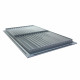 Grilă de ventilație din aluminiu extrudat de înaltă calitate cu armare 700x200 mm, gri