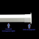 Grilă de ventilație din PVC la tubulatură rectangulară 110x55 mm
